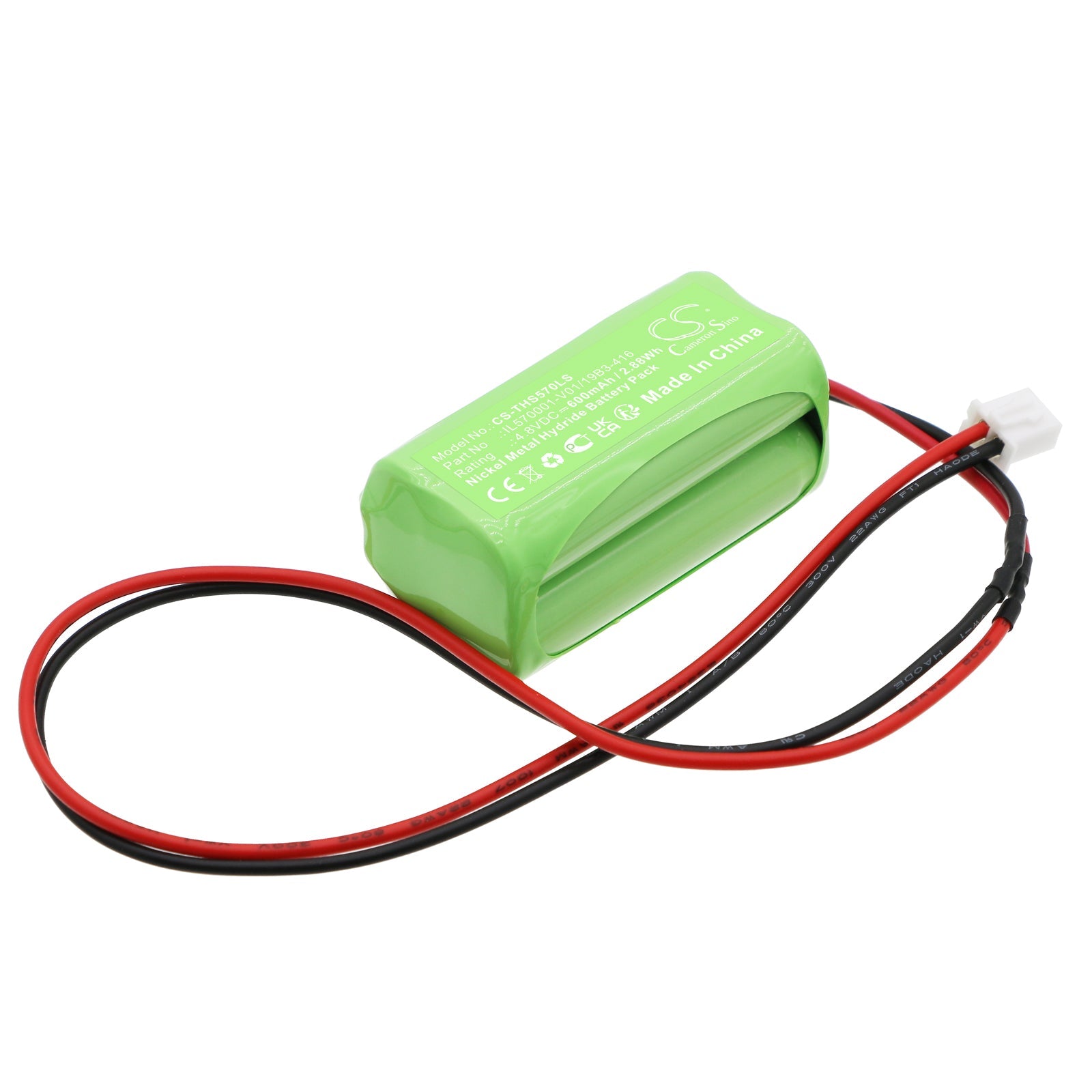 Ni-MH, Emergency Lighting Battery fits Thorn Voyager Styleaccu 3h, 4.8V, 600mAh Emergency Lighting Cameron Sino Technology Limited