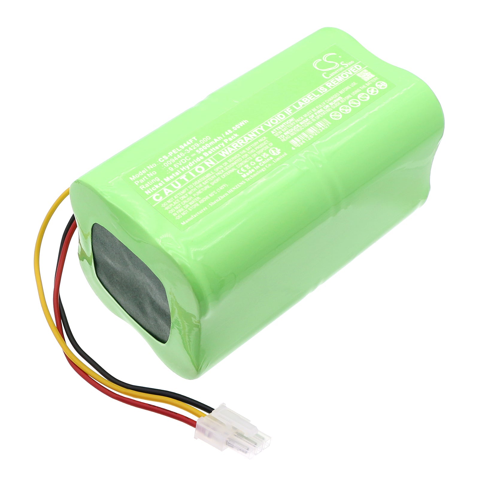 Ni-MH, Flashlight Battery fits Pelican 9440 Remote Area Lighting Syst, Peli 9440 Rals, 9.6V, 5000mAh Flashlight Cameron Sino Technology Limited