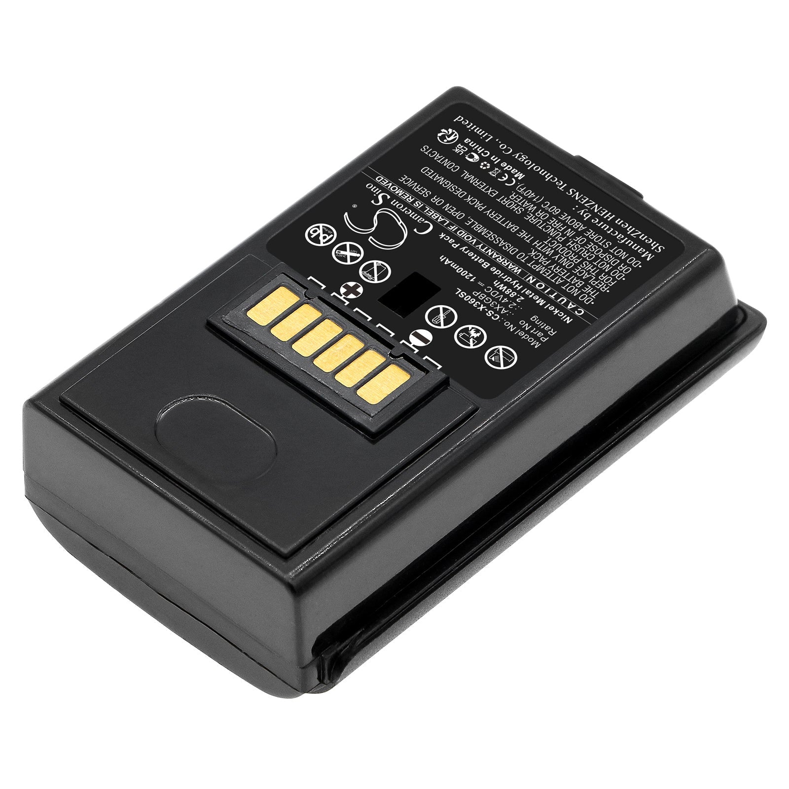 Ni-MH, Game Console Battery fits Microsoft Xbox X360, 2.4V, 1200mAh Game Console Cameron Sino Technology Limited