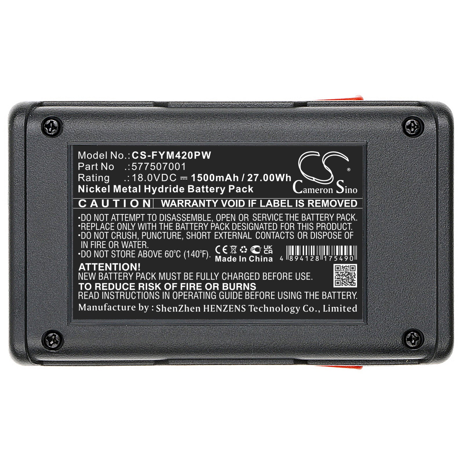 Ni-MH, Gardening Tools Battery fits Flymo Contour Cordless Xt, Easicut 420, 18.0V, 1500mAh Gardening Tools Cameron Sino Technology Limited