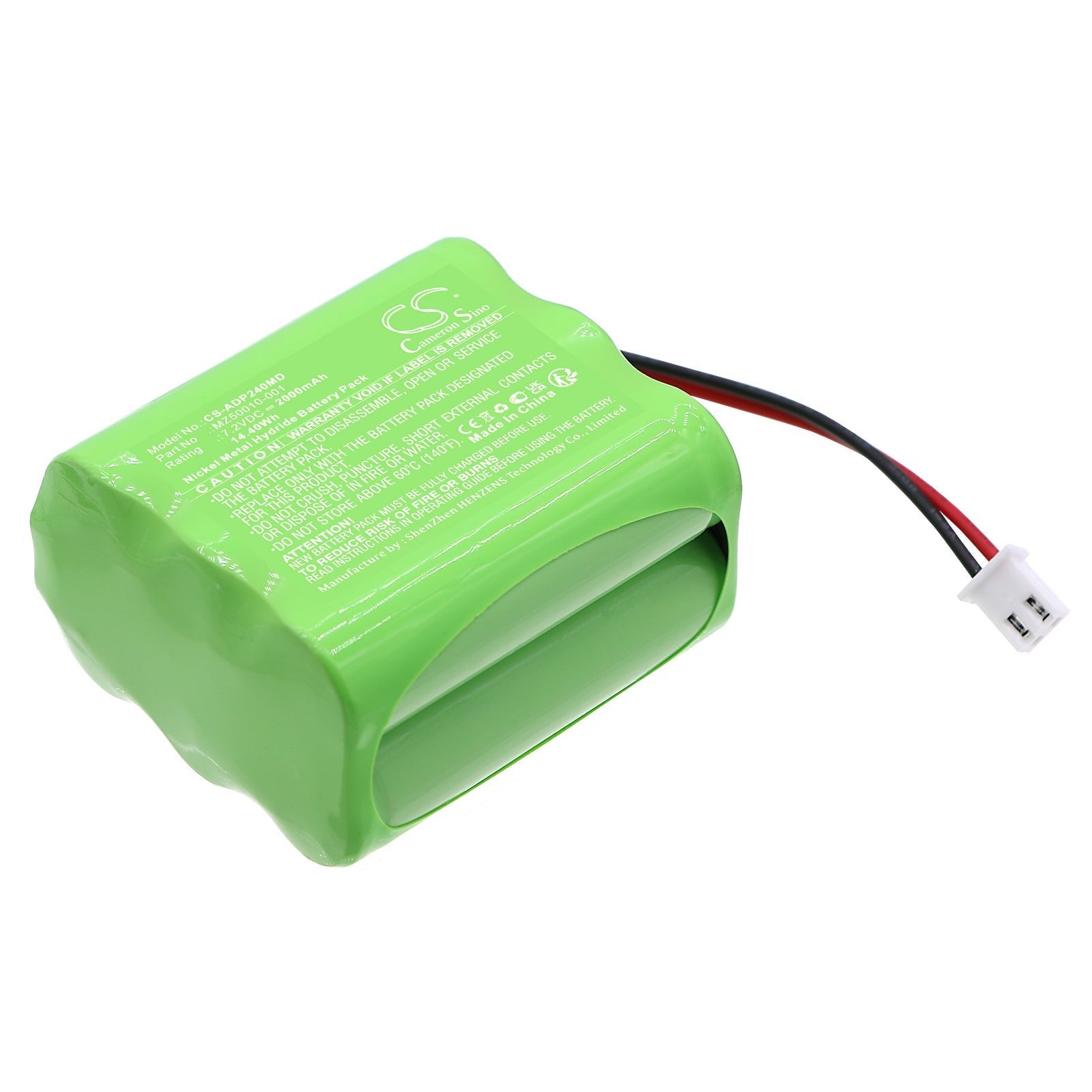 Ni-MH, Medical Battery fits Ade Dp2300, Dp2400, 7.2V, 2000mAh Medical Cameron Sino Technology Limited