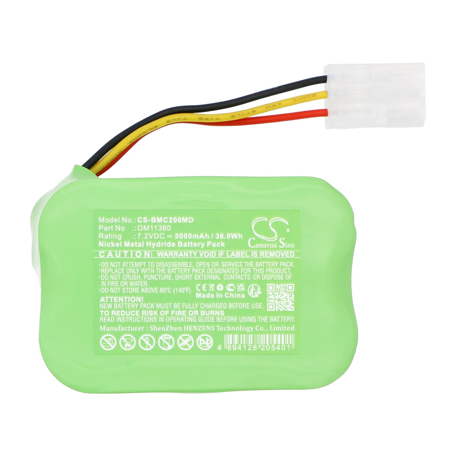 Ni-MH, Medical Battery fits Biomedical Crossvent 2i, Crossvent 2i+, 7.2V, 5000mAh Medical Cameron Sino Technology Limited