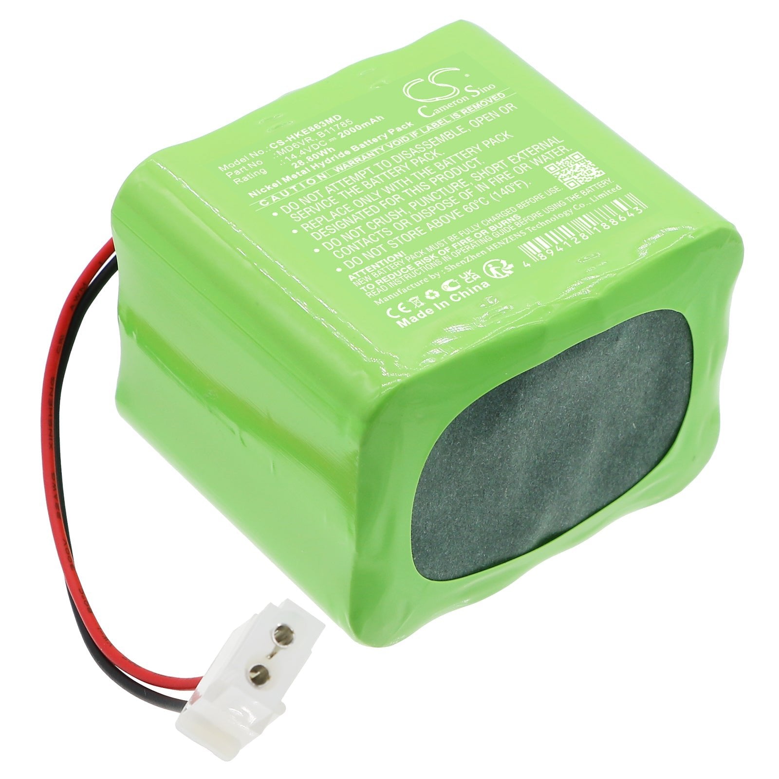 Ni-MH, Medical Battery fits Hokanson Epg-0863, Epg-52018, 14.4V, 2000mAh Medical Cameron Sino Technology Limited