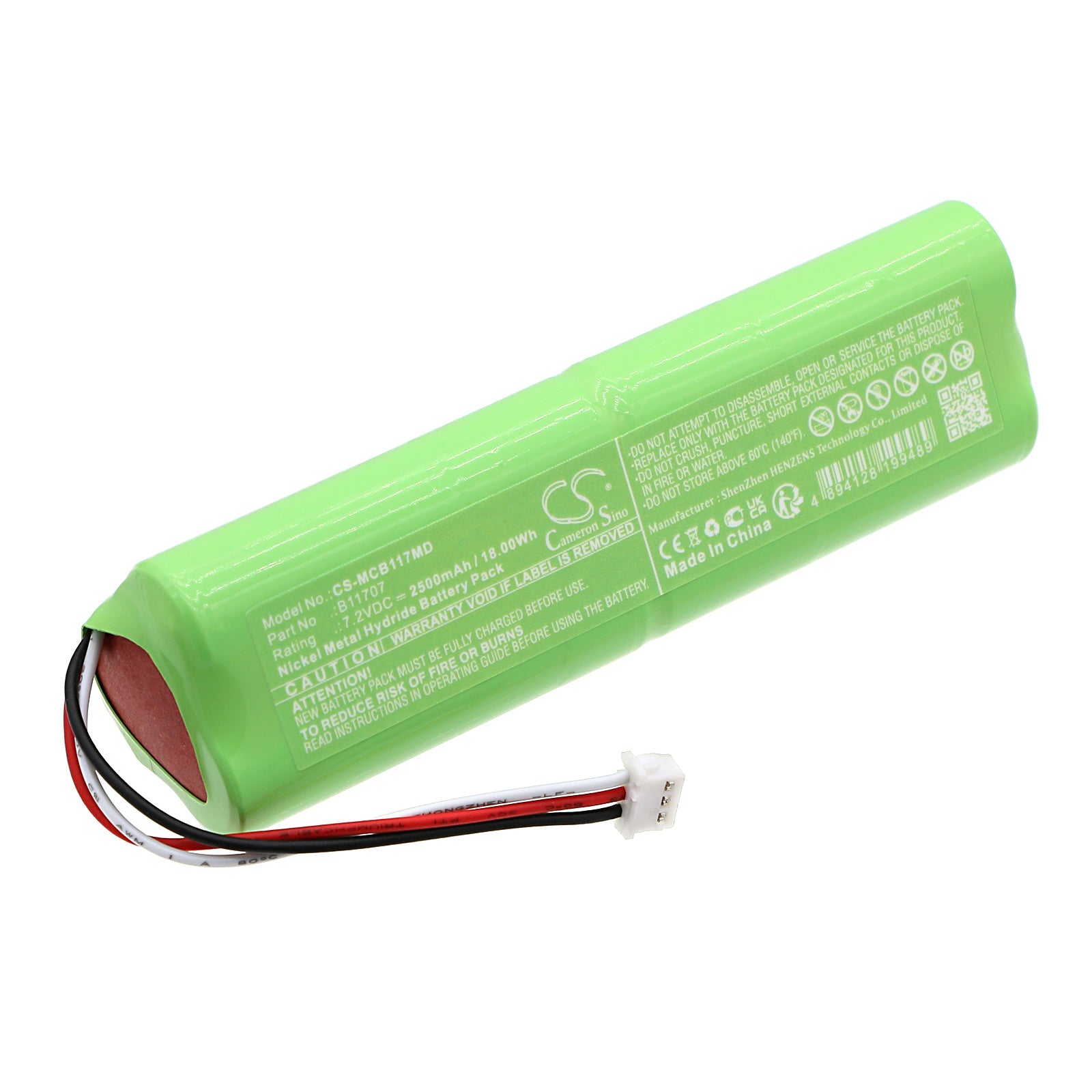 Ni-MH, Medical Battery fits Medical Compression System Activecare + S.f.t, 7.2V, 2500mAh Medical Cameron Sino Technology Limited