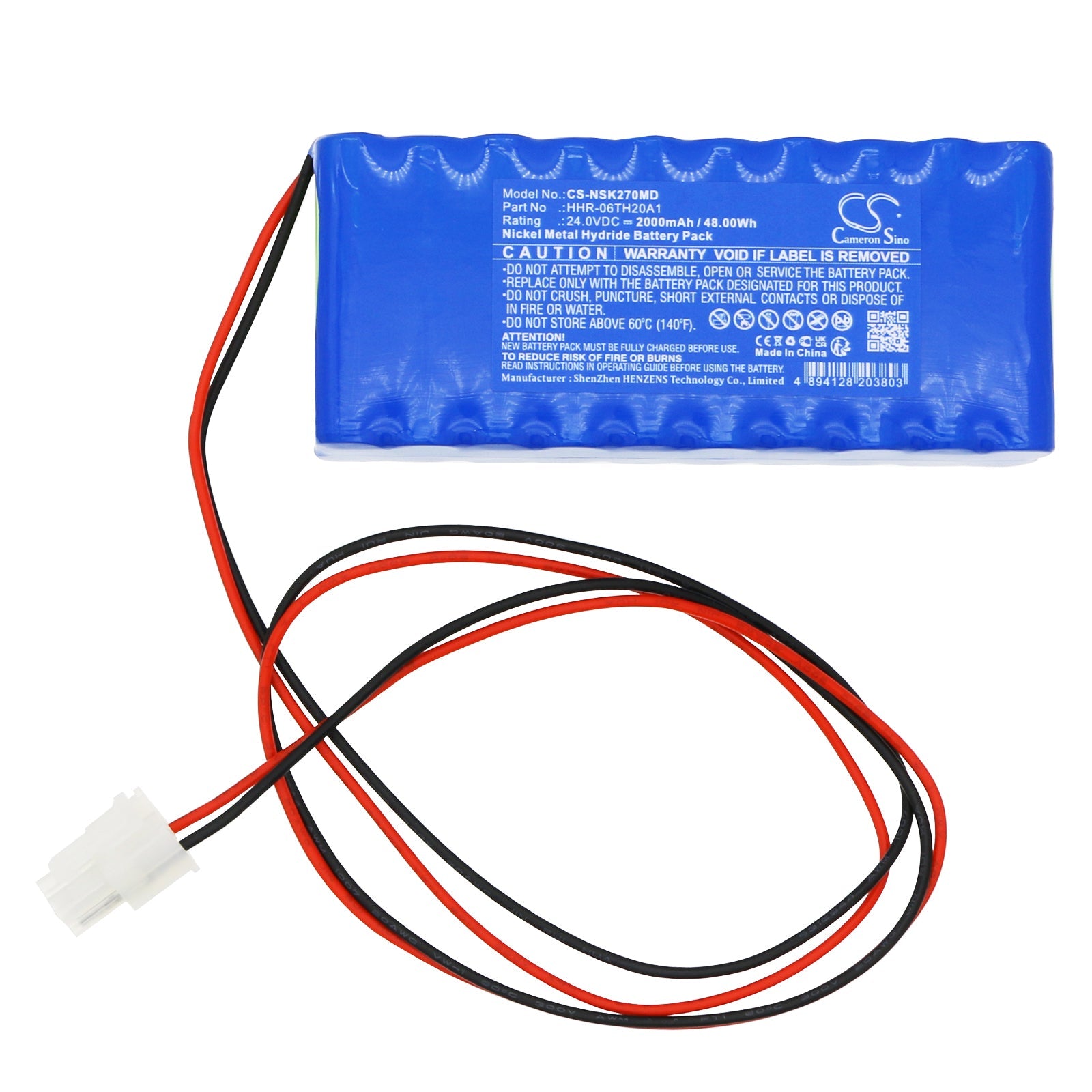 Ni-MH, Medical Battery fits Nikkiso Dbb-27, Ddb-27, 24.0V, 2000mAh Medical Cameron Sino Technology Limited