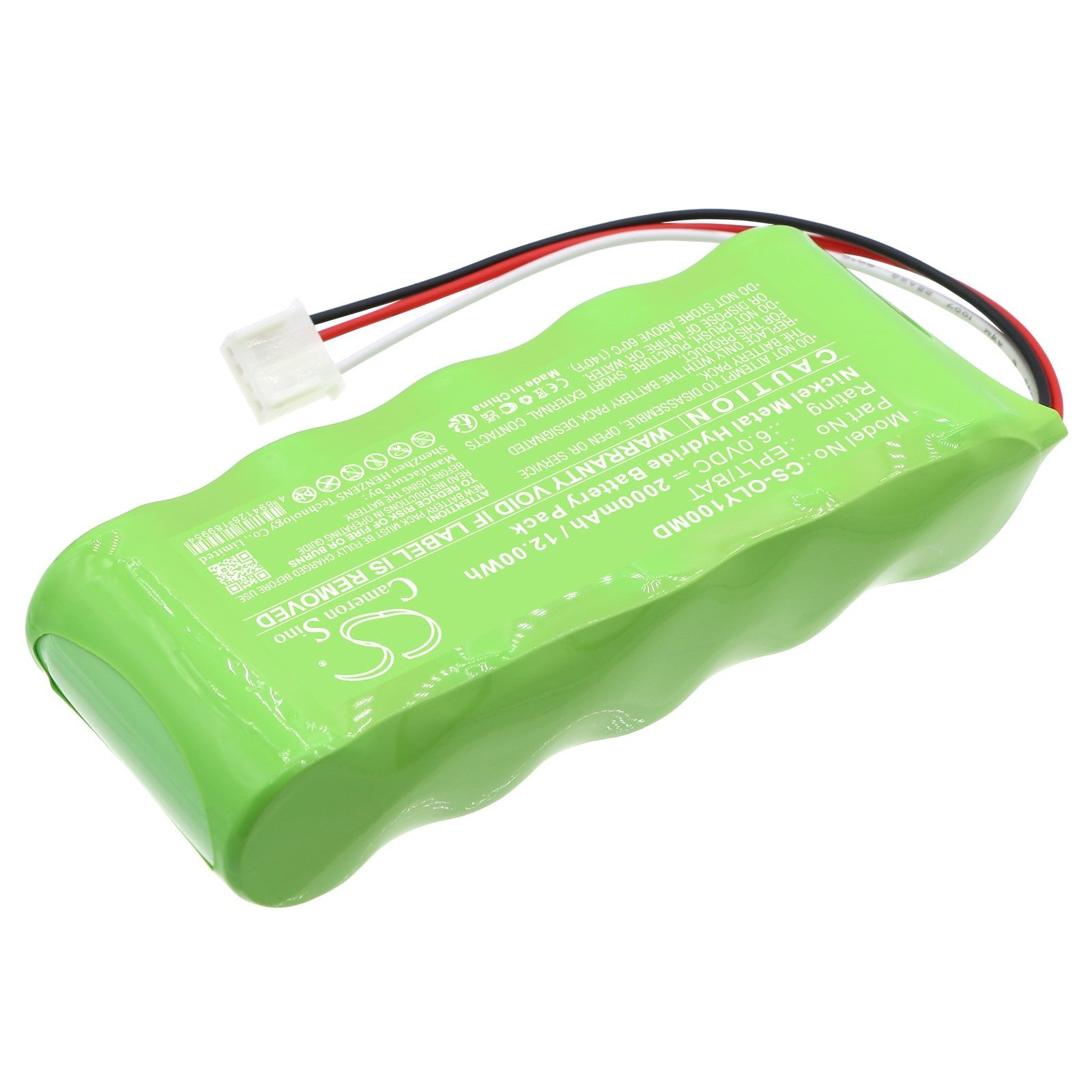 Ni-MH, Medical Battery fits Olympus Epoch Lt Ultrasonic Flaw Detec, 6.0V, 2000mAh Medical Cameron Sino Technology Limited