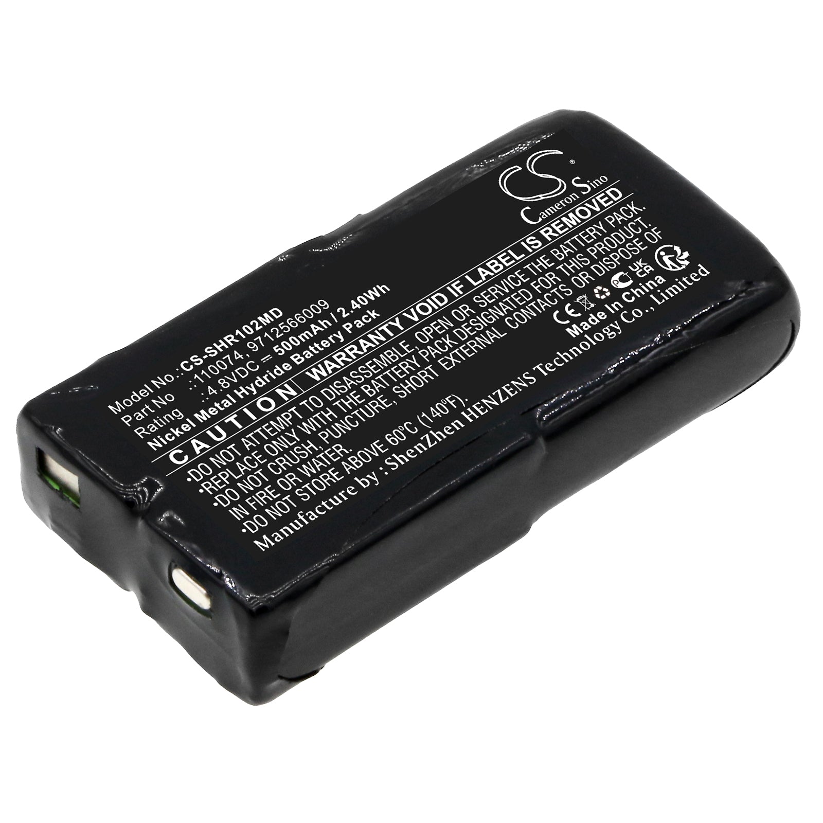 Ni-MH, Medical Battery fits Schiller Blutdruckmessgerat Br102, Br-102, 4.8V, 500mAh Medical Cameron Sino Technology Limited