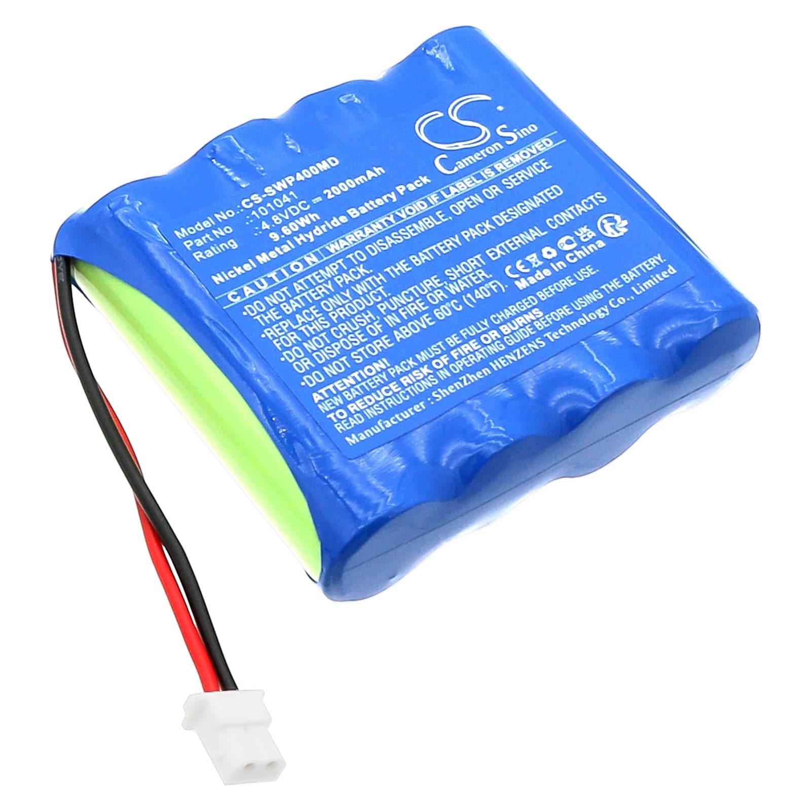 Ni-MH, Medical Battery fits Schwa Eco+ Emp4, 4.8V, 2000mAh Medical Cameron Sino Technology Limited