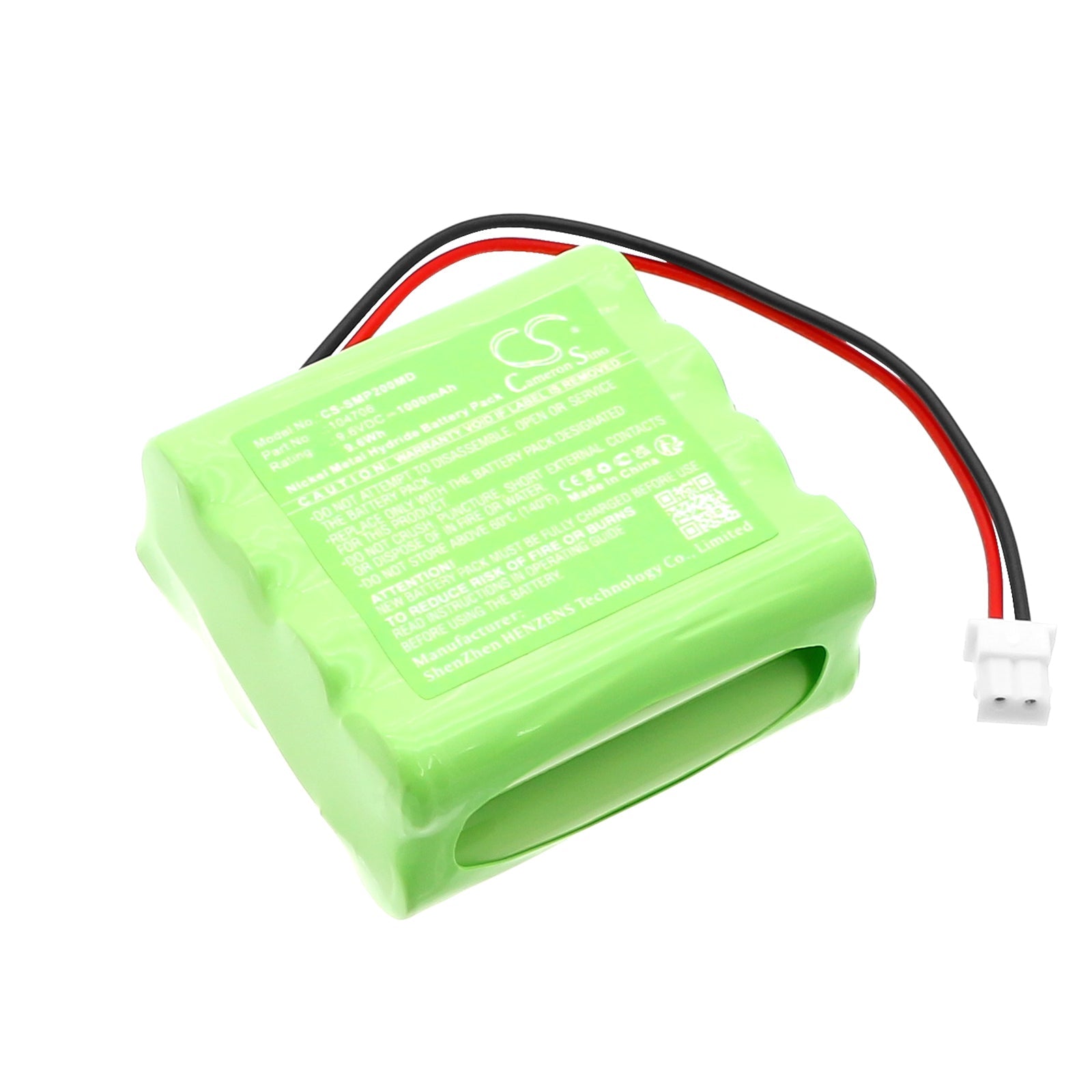 Ni-MH, Medical Battery fits Schwa Emp2, Emp4 Pro, 9.6V, 1000mAh Medical Cameron Sino Technology Limited