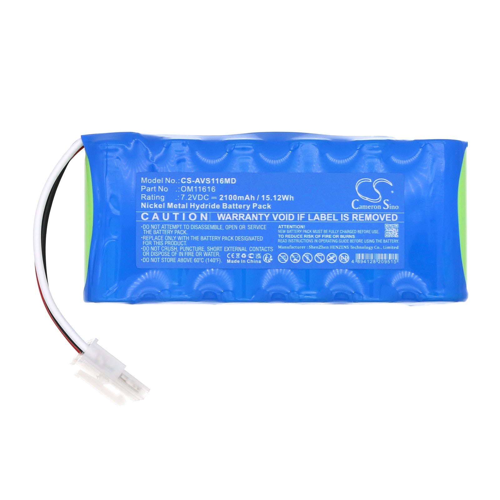 Ni-MH, Medical Battery fits Viasys Healthcare Nicolet Vascular Versalab Apm, Nicolet Vascular Versalab Apm2, 7.2V, 2100mAh Medical Cameron Sino Technology Limited