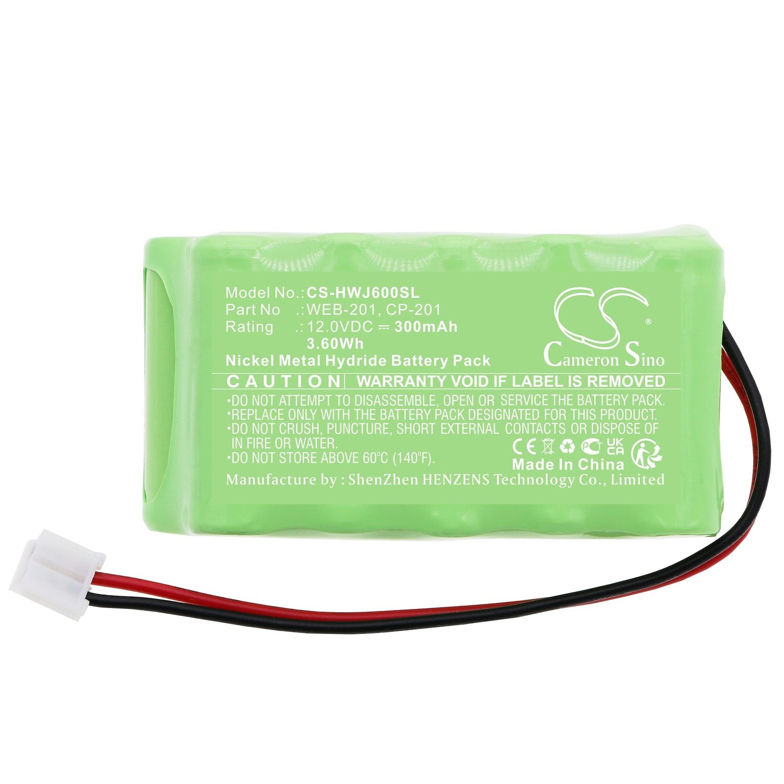 Ni-MH, PLC Battery fits Sanik , Honeywell Asic Jasic-600, 12.0V, 300mAh PLC Cameron Sino Technology Limited