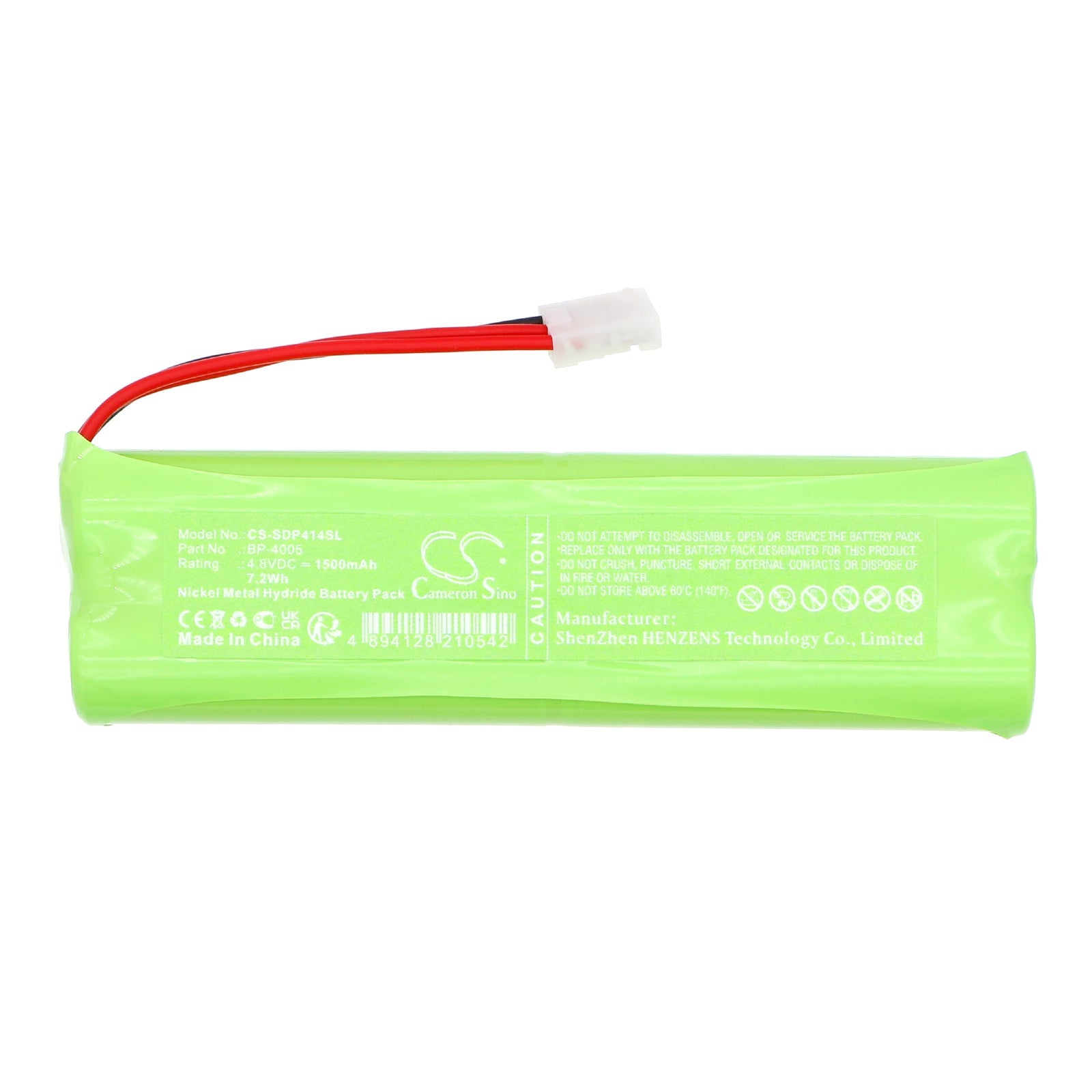 Ni-MH, Portable Printer Battery fits Seiko Dp414, Dpu-414, 4.8V, 1500mAh Portable Printer Cameron Sino Technology Limited