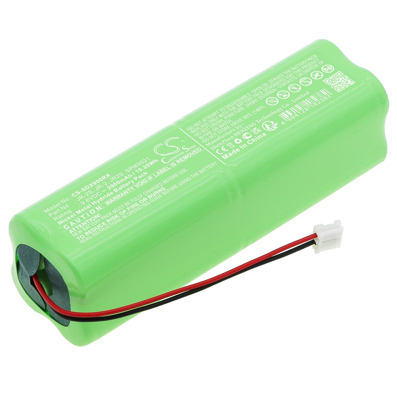 Ni-MH, Remote Controller Battery fits Spektrum Dms 11x, Dx6 Transmitter, 9.6V, 2000mAh Remote Controller Cameron Sino Technology Limited
