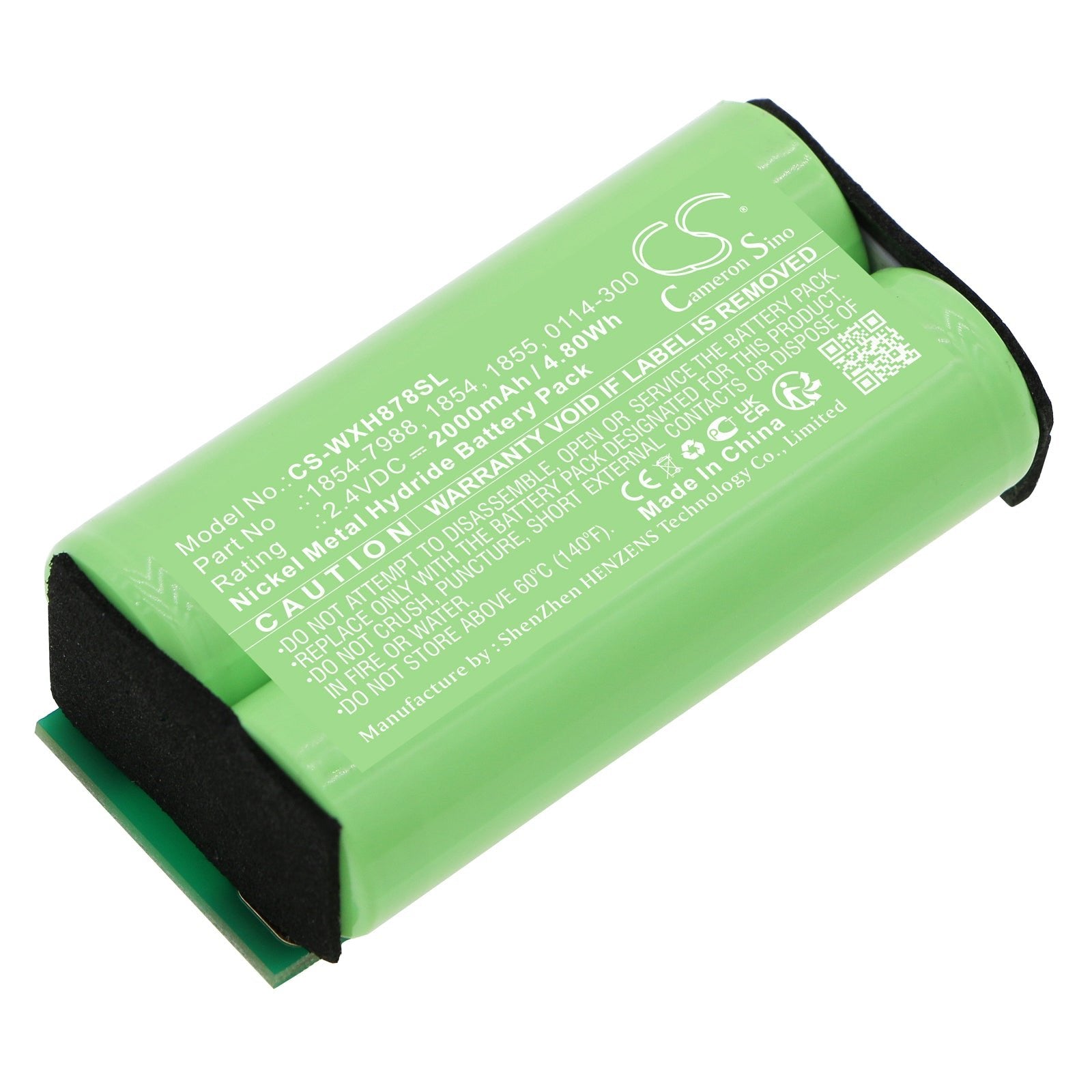 Ni-MH, Shaver Battery fits Wahl 8786, Arco Se, 2.4V, 2000mAh Shaver Cameron Sino Technology Limited