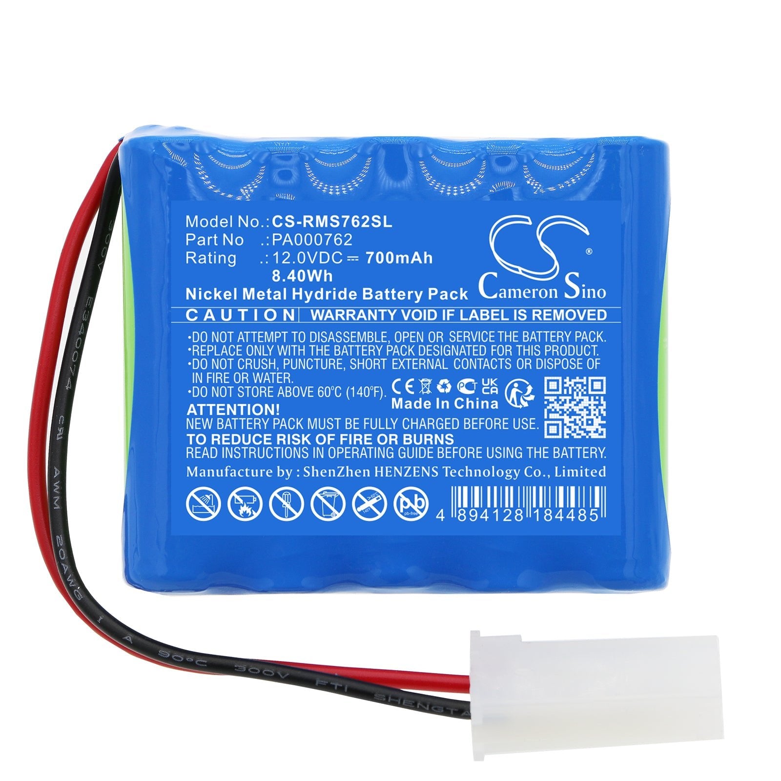 Ni-MH, Smart Home Battery fits Roma Rollladen 4511670, Rollladen Shutter 4511670, 12.0V, 700mAh Smart Home Cameron Sino Technology Limited
