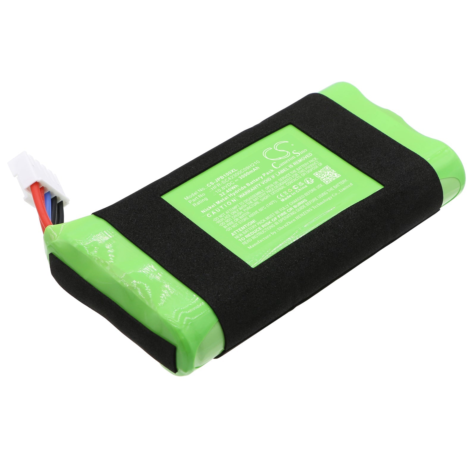 Ni-MH, Speaker Battery fits Jbl Basspro Go, 10.8V, 3000mAh Speaker Cameron Sino Technology Limited