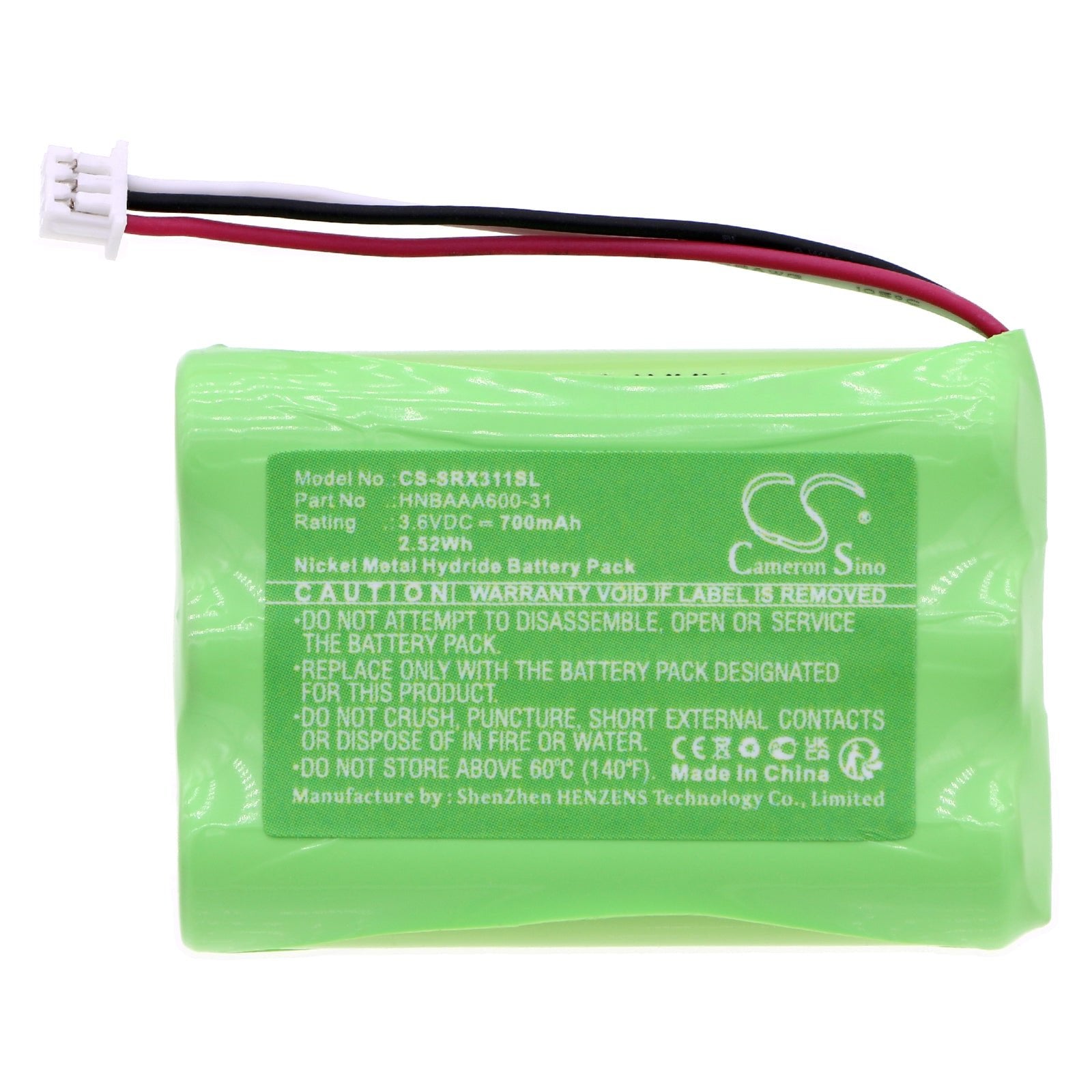 Ni-MH, Speaker Battery fits Sony Srs-xb01, 3.6V, 700mAh Speaker Cameron Sino Technology Limited