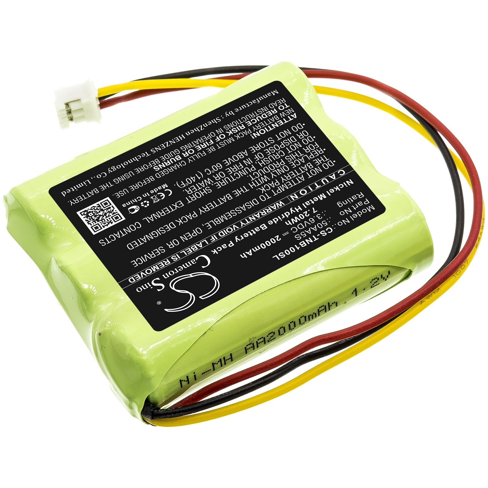 Ni-MH Speaker Battery fits Toniebox, 50aa5s 3.6V, 2000mAh Speaker Cameron Sino Technology Limited