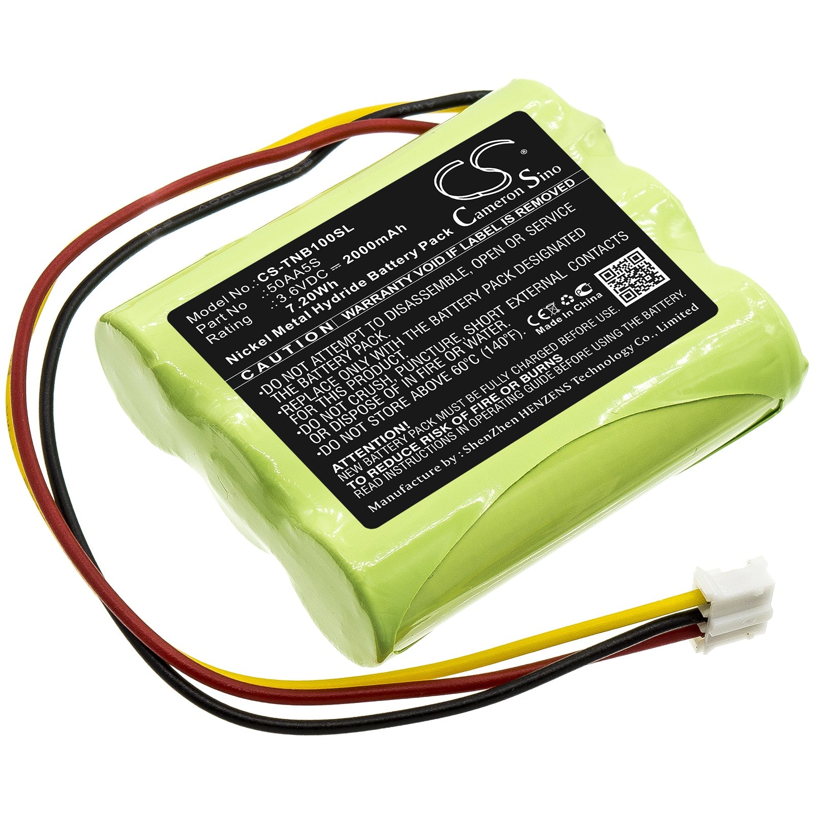 Ni-MH Speaker Battery fits Toniebox, 50aa5s 3.6V, 2000mAh Speaker Cameron Sino Technology Limited