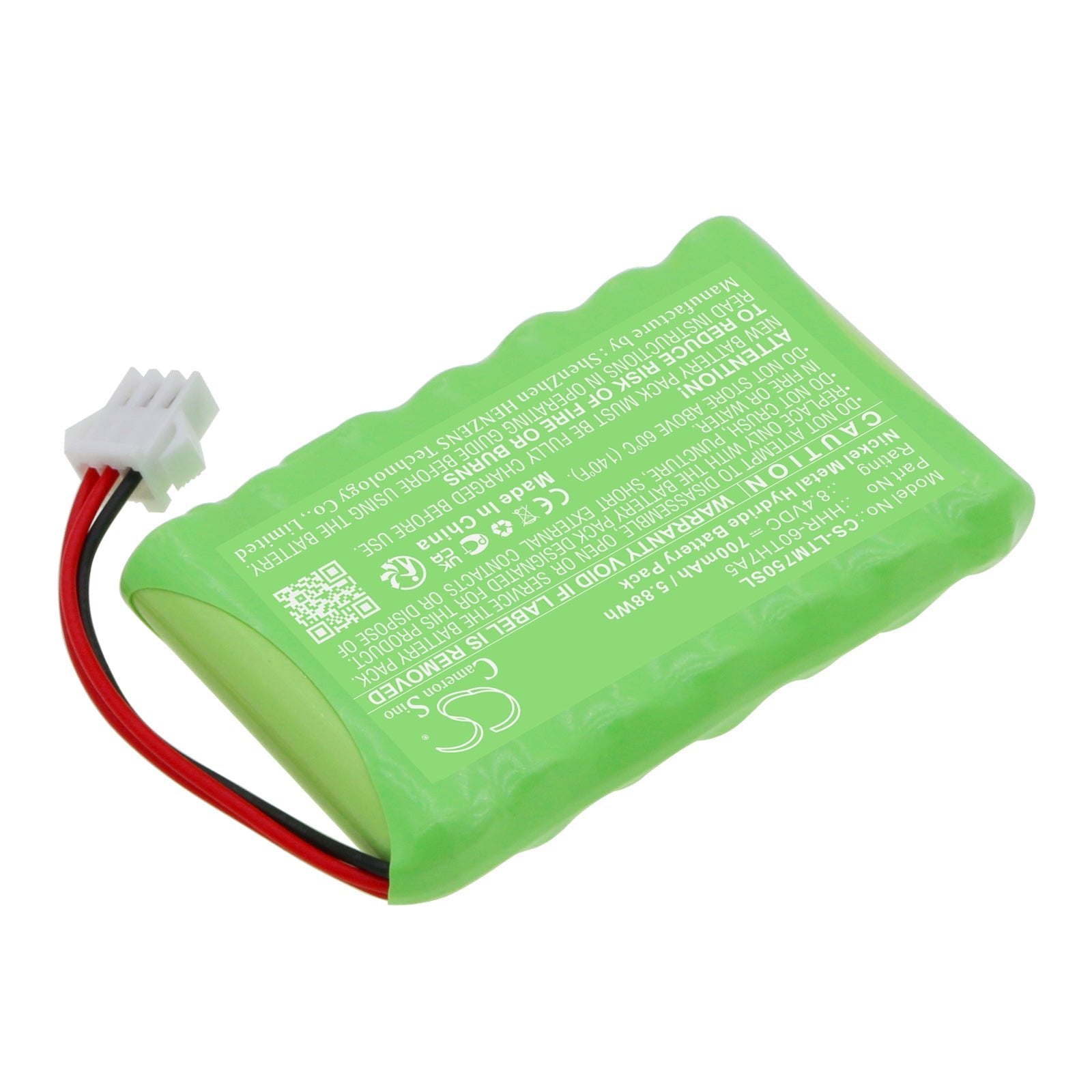 Ni-MH, Time Clock Battery fits Lathem 7000e, 7500e, 8.4V, 700mAh Time Clock Cameron Sino Technology Limited