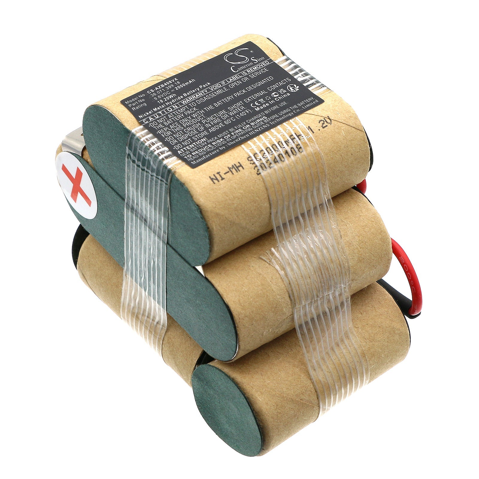 Ni-MH, Vacuum Battery fits Aeg Ag408, Zb408, 9.6V, 2000mAh Vacuum Cameron Sino Technology Limited