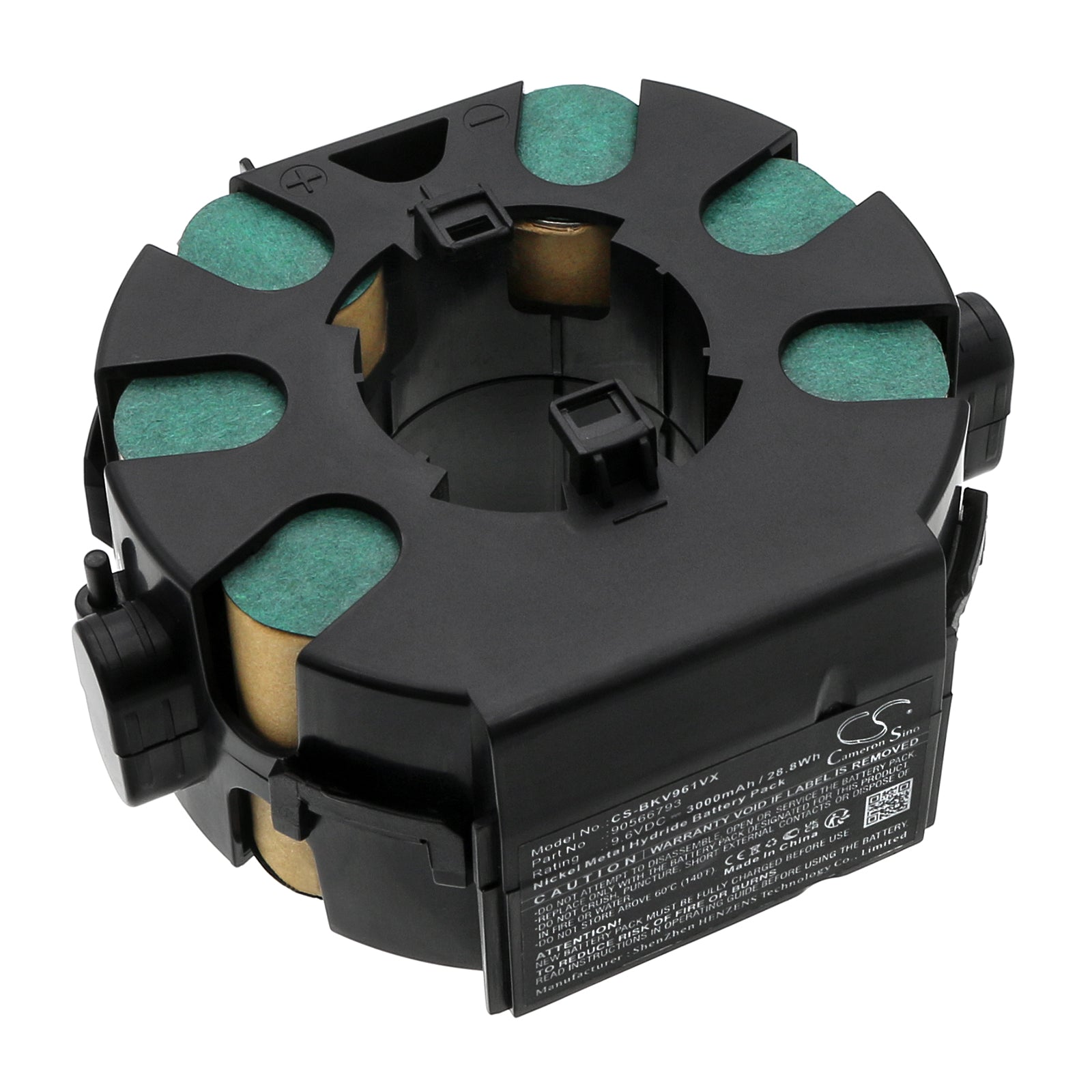 Ni-MH, Vacuum Battery fits Black&decker Dv9610an, Dv9610ecn, 9.6V, 3000mAh Vacuum Cameron Sino Technology Limited