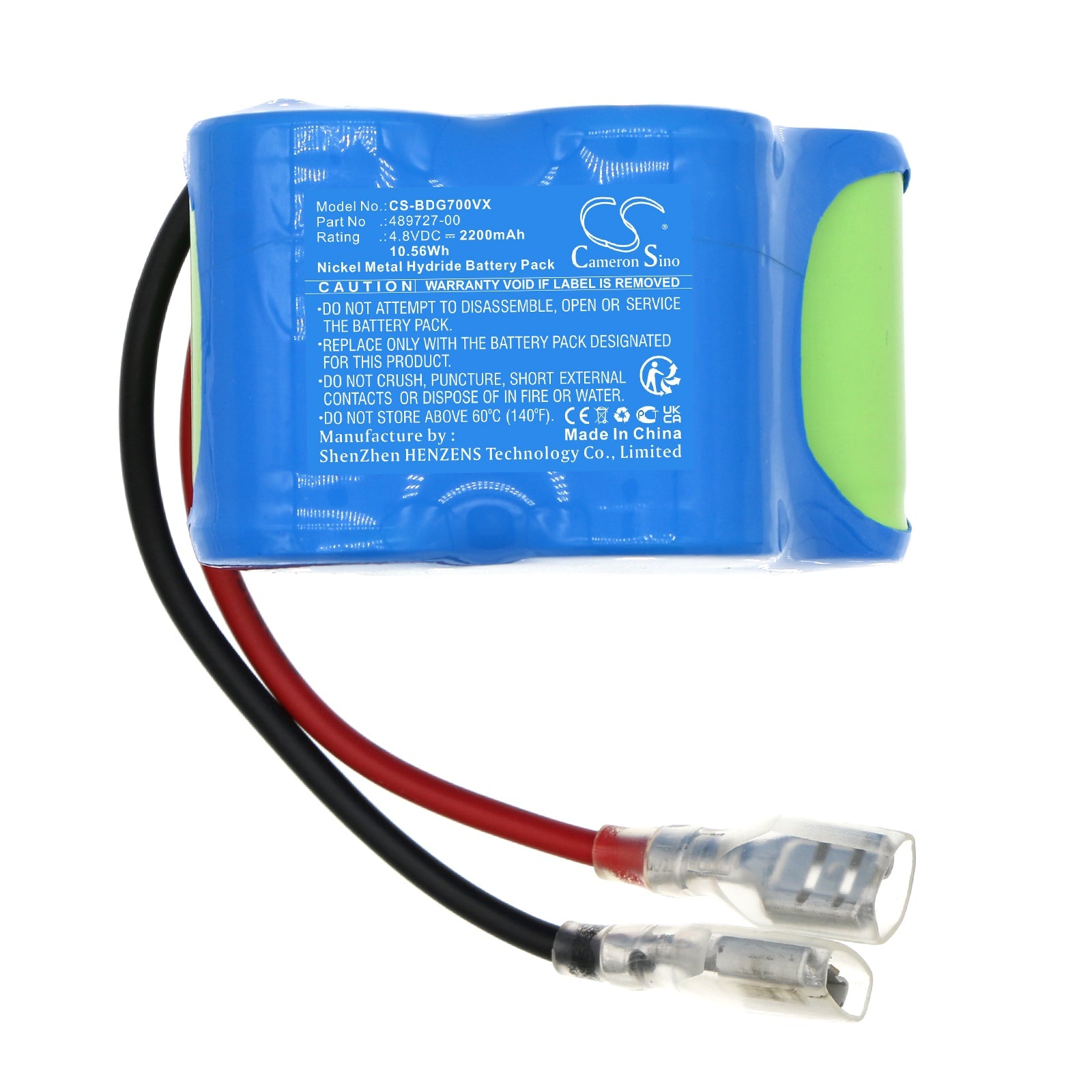 Ni-MH, Vacuum Battery fits Black&decker Gs700, 4.8V, 2200mAh Vacuum Cameron Sino Technology Limited