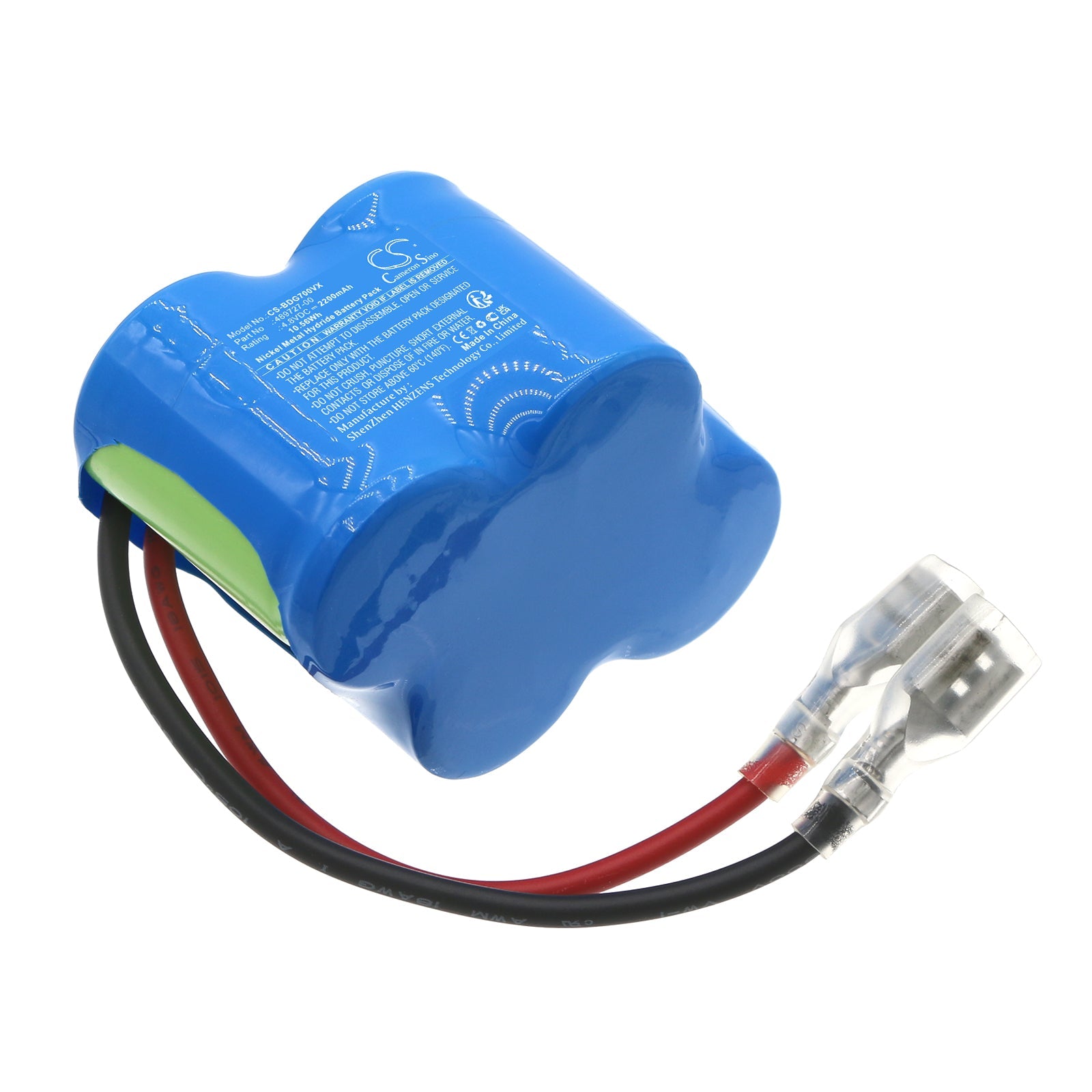 Ni-MH, Vacuum Battery fits Black&decker Gs700, 4.8V, 2200mAh Vacuum Cameron Sino Technology Limited