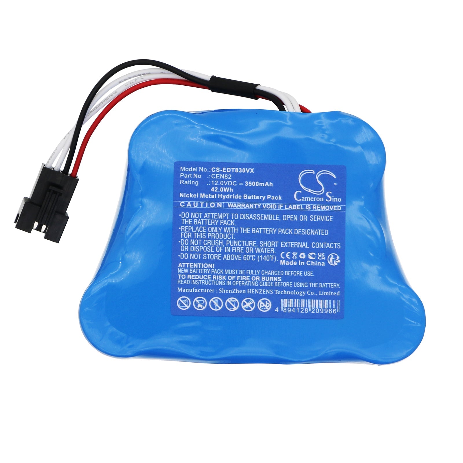 Ni-MH, Vacuum Battery fits Ecovacs Deebot 800, Deebot 810, 12.0V, 3500mAh Vacuum Cameron Sino Technology Limited