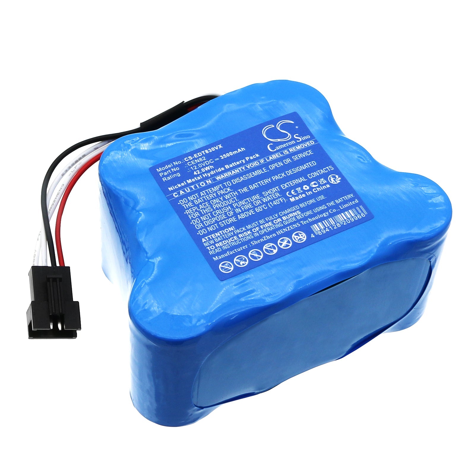 Ni-MH, Vacuum Battery fits Ecovacs Deebot 800, Deebot 810, 12.0V, 3500mAh Vacuum Cameron Sino Technology Limited