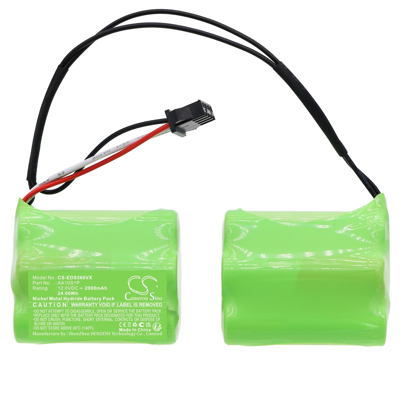 Ni-MH, Vacuum Battery fits Ecovacs Deebot Mini, Dk560, 12.0V, 2000mAh Vacuum Cameron Sino Technology Limited
