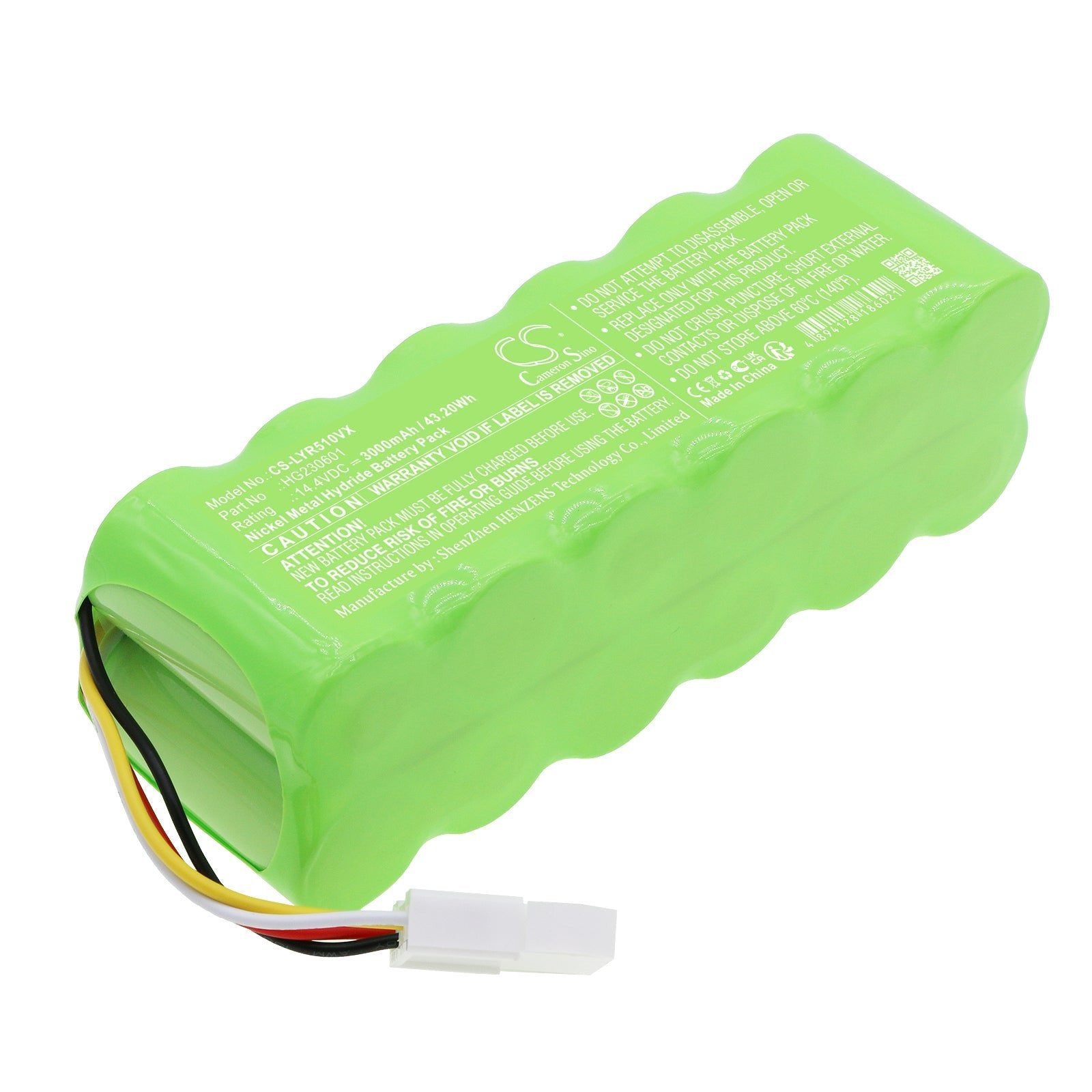 Ni-MH, Vacuum Battery fits Lexy R330s, R510-1, 14.4V, 3000mAh Vacuum Cameron Sino Technology Limited