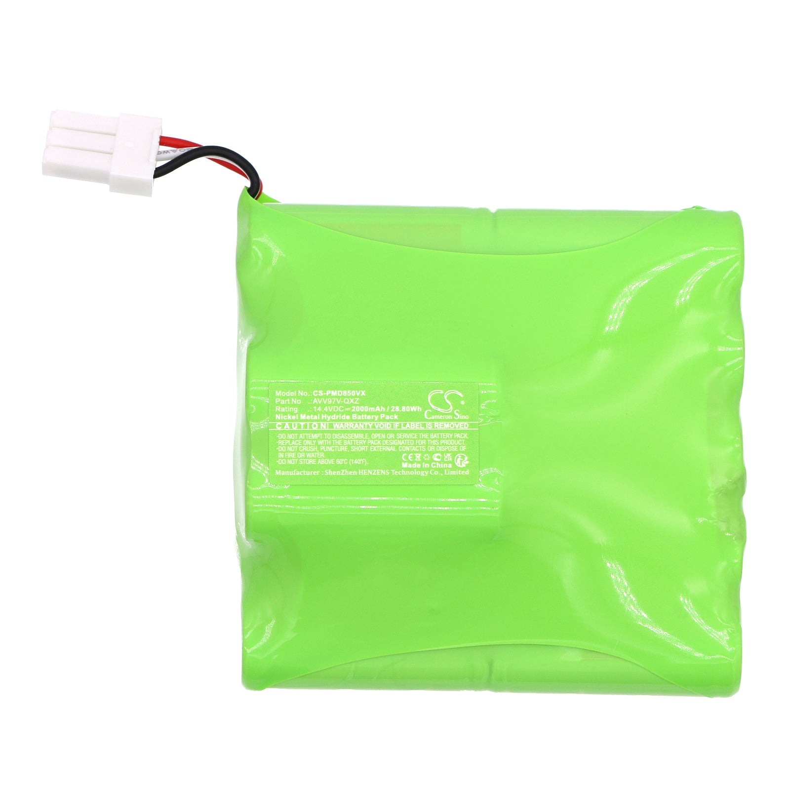 Ni-MH, Vacuum Battery fits Panasonic Mc-wmd85, 14.4V, 2000mAh Vacuum Cameron Sino Technology Limited