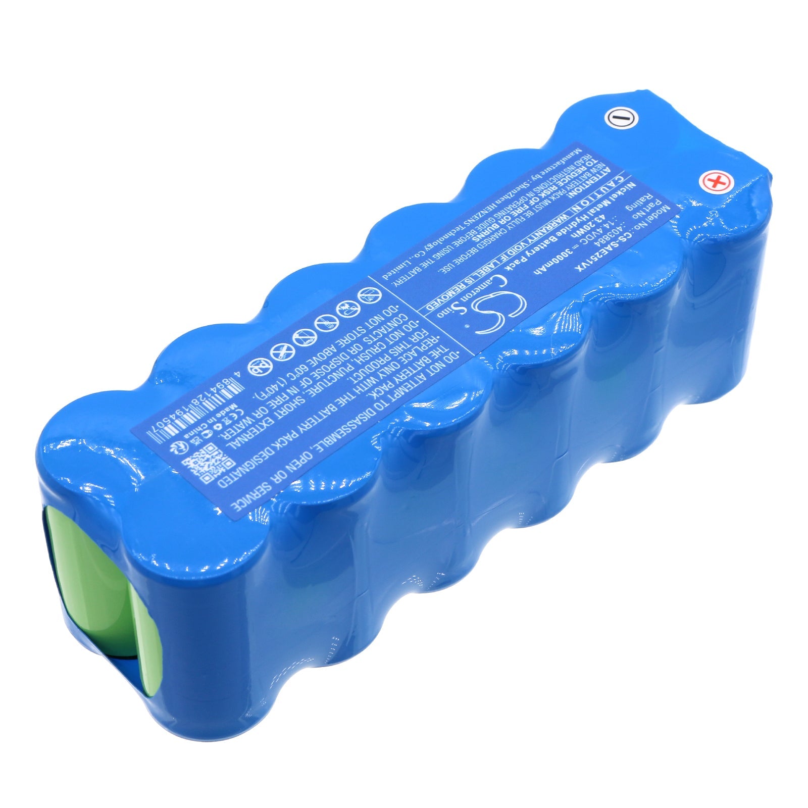 Ni-MH, Vacuum Battery fits Solac Ae2510, 14.4V, 3000mAh Vacuum Cameron Sino Technology Limited