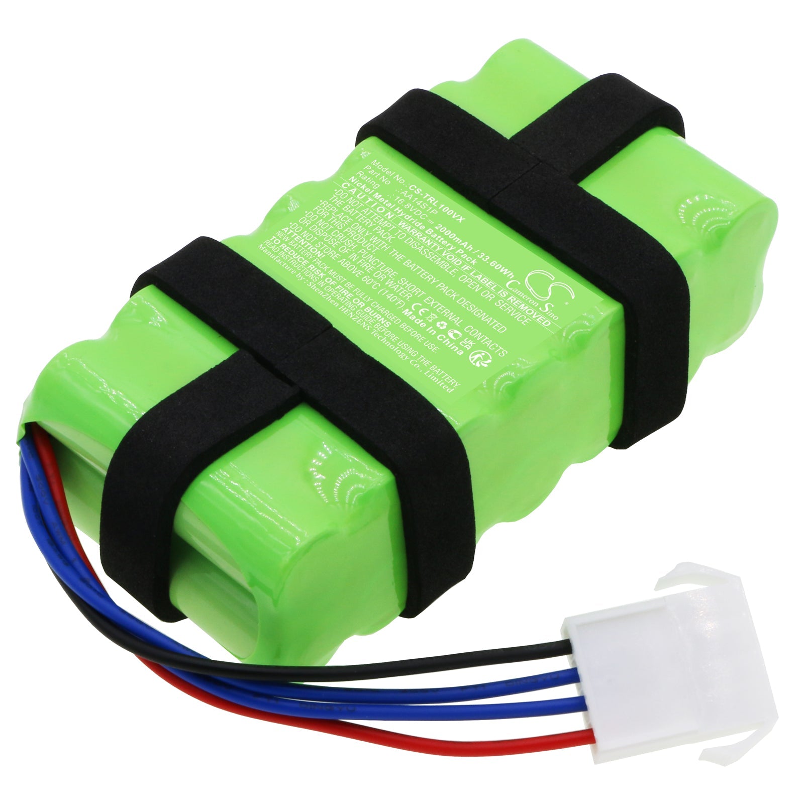 Ni-MH, Vacuum Battery fits Toshiba Vc-wl100, Vc-wl100ac, 16.8V, 2000mAh Vacuum Cameron Sino Technology Limited
