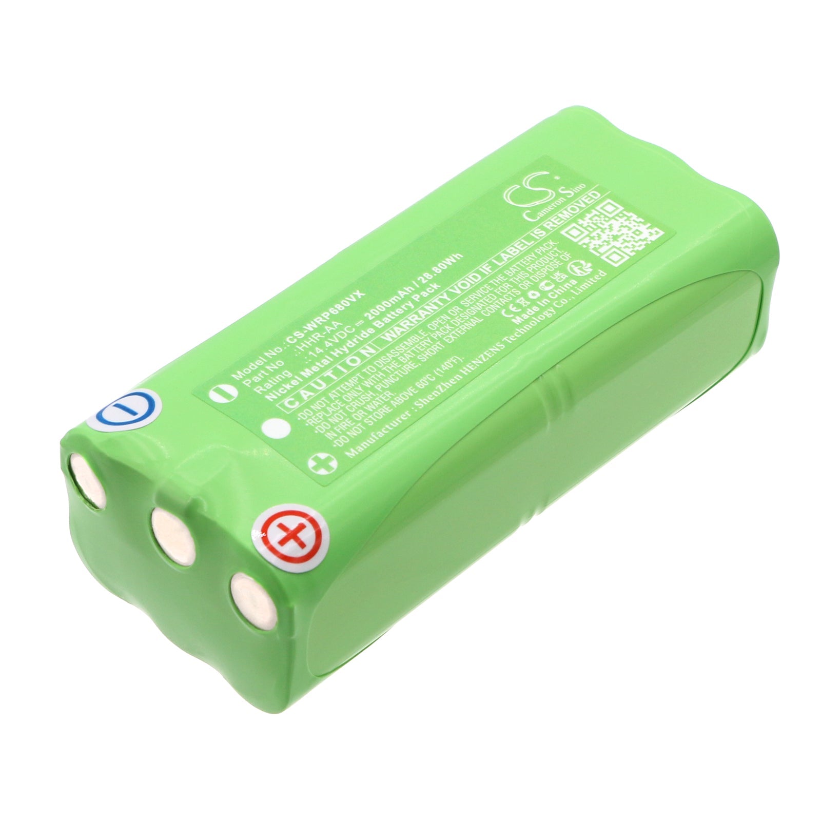 Ni-MH, Vacuum Battery fits Whirlpool L68m, 14.4V, 2000mAh Vacuum Cameron Sino Technology Limited