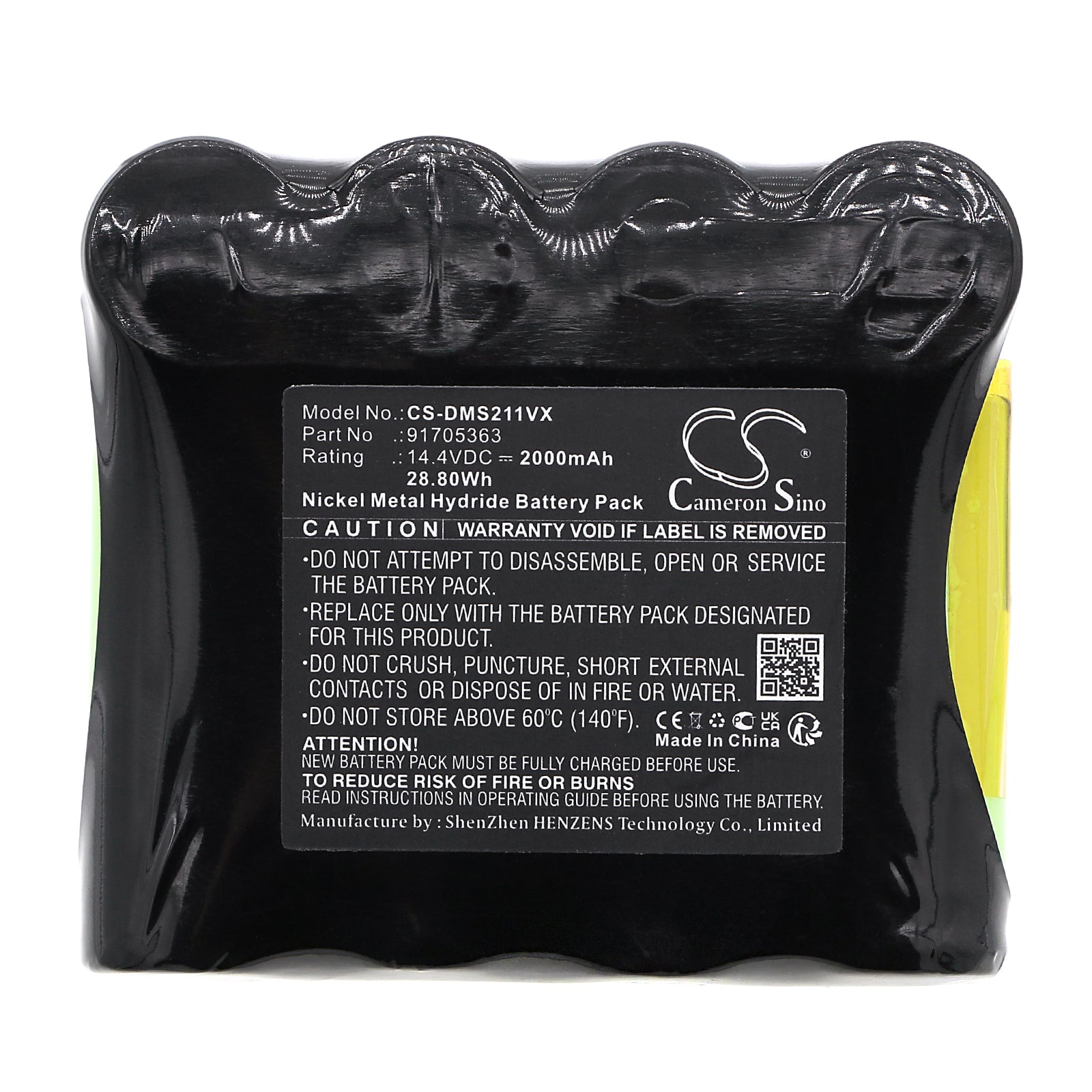 Ni-MH, Vacuum Battery fits Wintonic 18430, Domo Do203s, 14.4V, 2000mAh Vacuum Cameron Sino Technology Limited