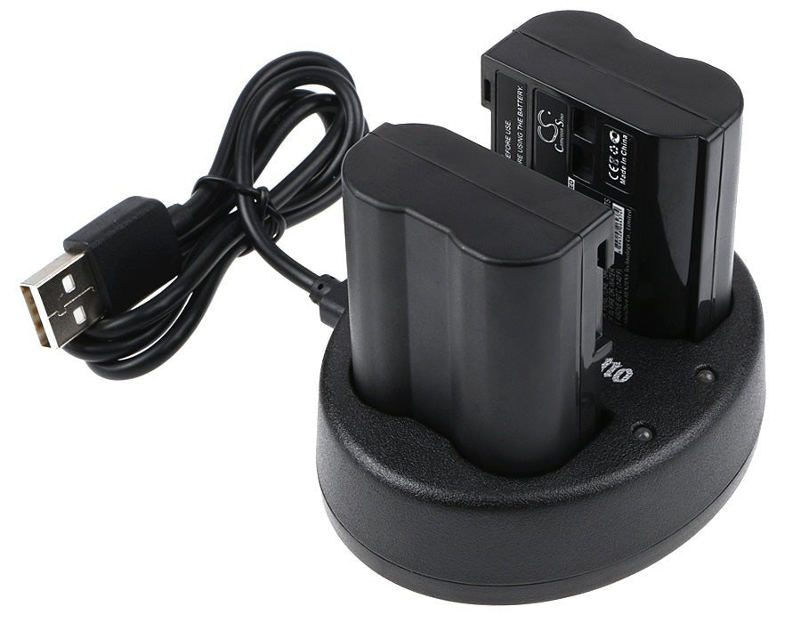 Nikon Battery and USB Cable Set - Compatible with 1 V1, D7000, and More (CS-ENEL15MX x2, DF-ENEL15UH x1) Cosmetic Mirror Cameron Sino Technology Limited
