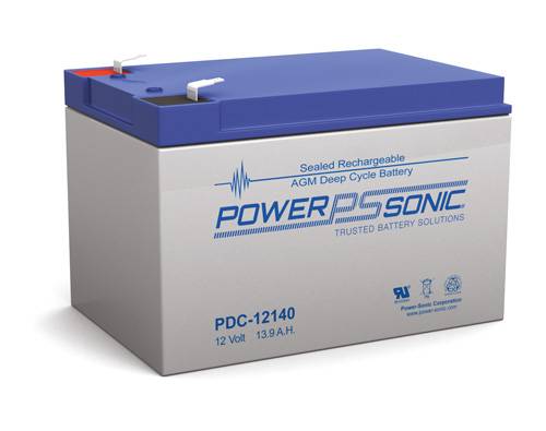 Power Sonic PDC-12140 Deep Cycle Vrla Battery Replaces 12V-14.00Ah Sealed Lead Acid Batteries Power Sonic