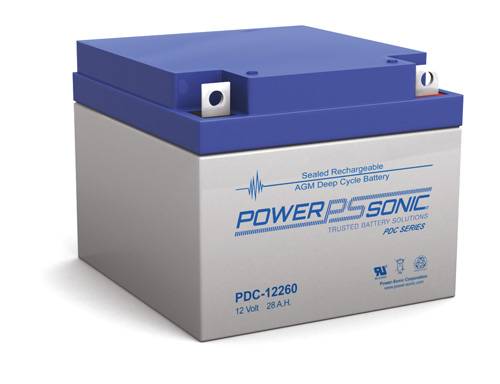 Power Sonic PDC-12260 Deep Cycle Vrla Battery Replaces 12V-27.80Ah Sealed Lead Acid Batteries Power Sonic