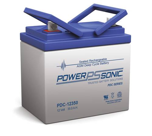 Power Sonic PDC-12350 Deep Cycle Vrla Battery Replaces 12V-35.00Ah Sealed Lead Acid Batteries Power Sonic