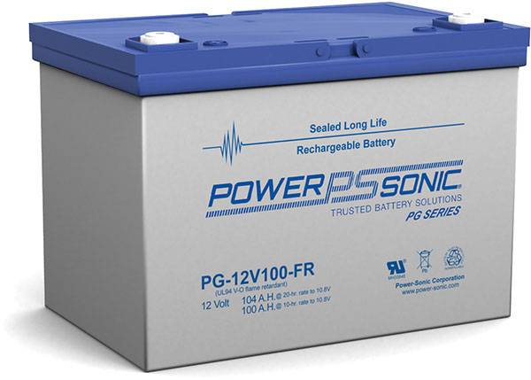 Power Sonic PG-12V100 FR Deep Cycle Vrla Battery Replaces 12V-104.00Ah Sealed Lead Acid Batteries Power Sonic