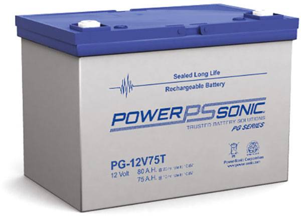 Power Sonic PG-12V75 FR Deep Cycle Vrla Battery Replaces 12V-80.00Ah Sealed Lead Acid Batteries Power Sonic