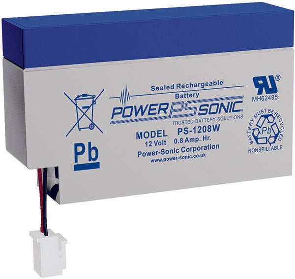 Power Sonic PS-1208WL General Purpose Vrla Battery Replaces 12V-0.80Ah Sealed Lead Acid Batteries Power Sonic
