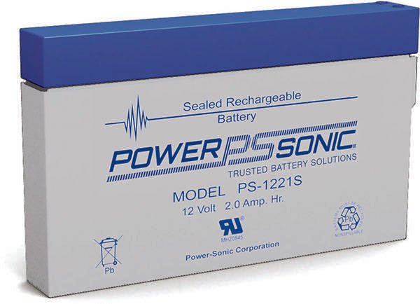 Power Sonic PS-1221S General Purpose Vrla Battery Replaces 12V-2.00Ah Sealed Lead Acid Batteries Power Sonic