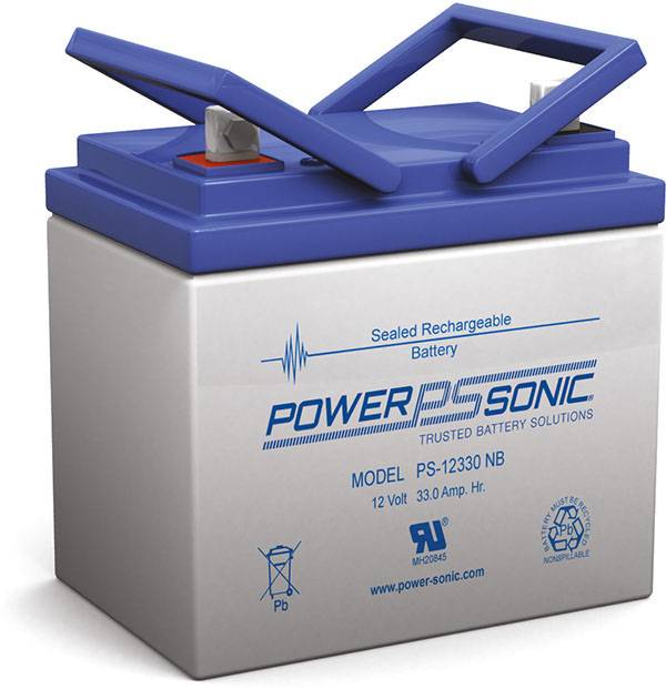 Power Sonic PS-12330 General Purpose Vrla Battery Replaces 12V-33.00Ah Sealed Lead Acid Batteries Power Sonic