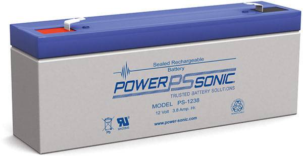 Power Sonic PS-1238 General Purpose Vrla Battery Replaces 12V-3.80Ah Sealed Lead Acid Batteries Power Sonic
