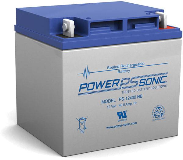 Power Sonic PS-12400 General Purpose Vrla Battery Replaces 12V-40.00Ah Sealed Lead Acid Batteries Power Sonic