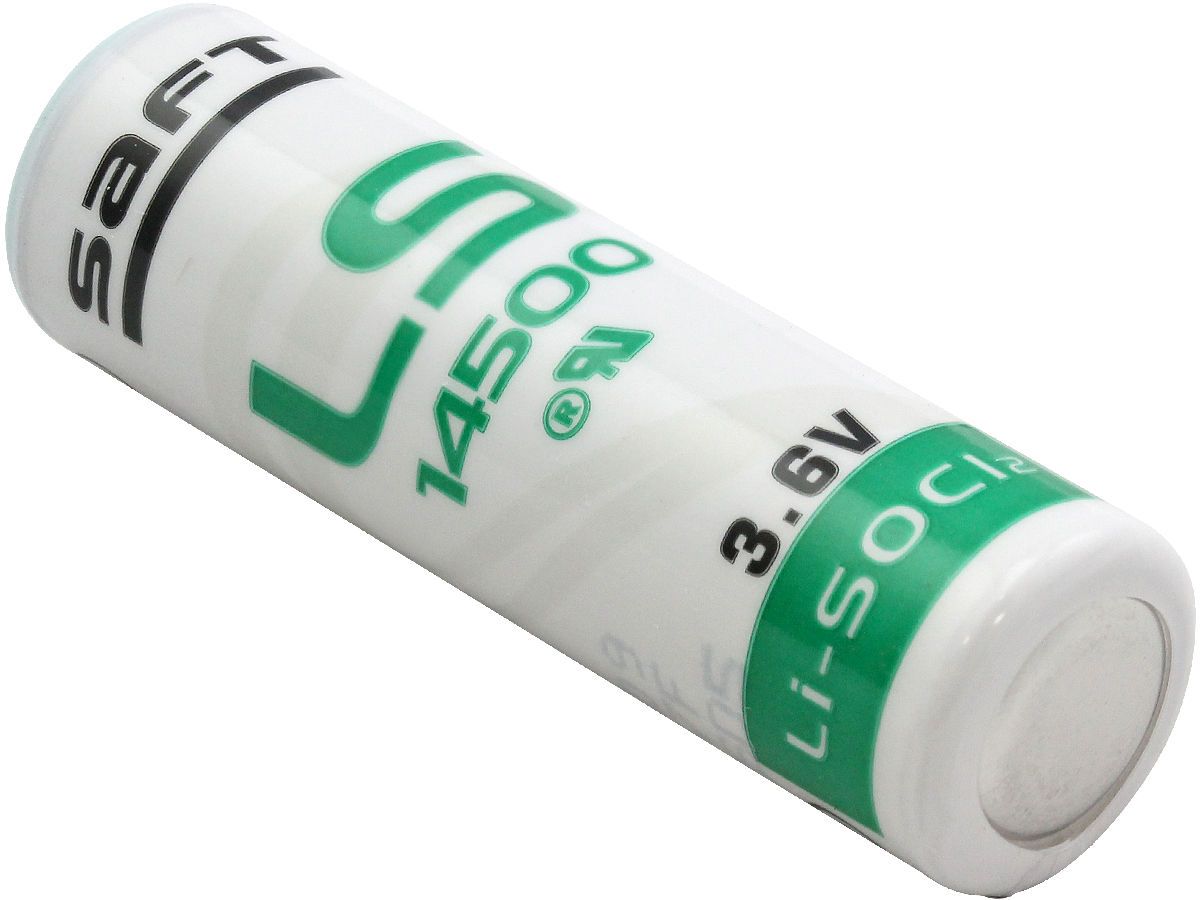 Saft LS14500 AA Size, 3.6V, 2.6Ah Li-SOCl Battery Saft and Tadiran Batteries Saft