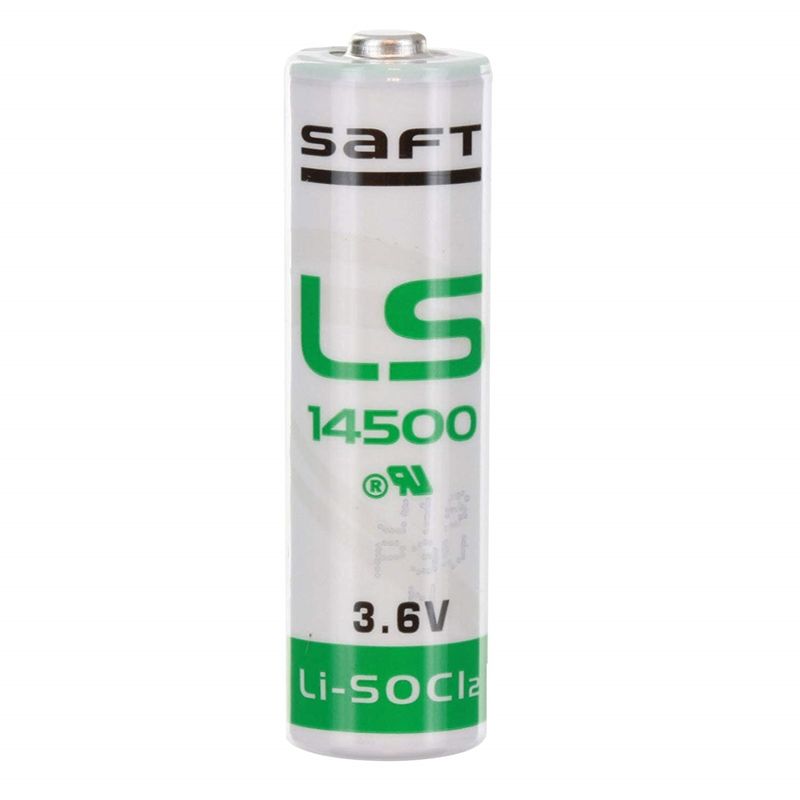 Saft LS14500 AA Size, 3.6V, 2.6Ah Li-SOCl Battery Saft and Tadiran Batteries Saft Bare Cell